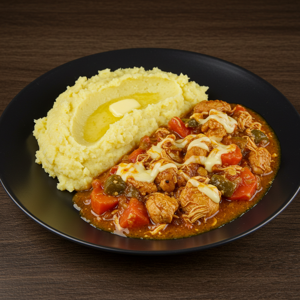 Pastel de Pollo con Puré de Papa Amarilla