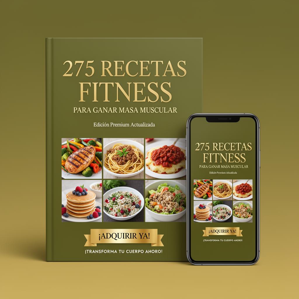 Portada del ebook 275 Recetas Fitness para Ganar Masa Muscular
